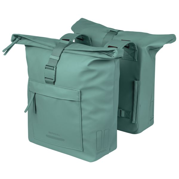 Basil Doppelte Fahrradtasche Brooklyn 41l 14 x 30 x 37 cm - Grün