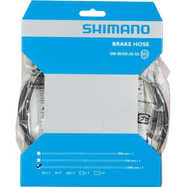 Shimano Bremsrohr-Scheibe Brems SM-BH59 2000mm Schwarz