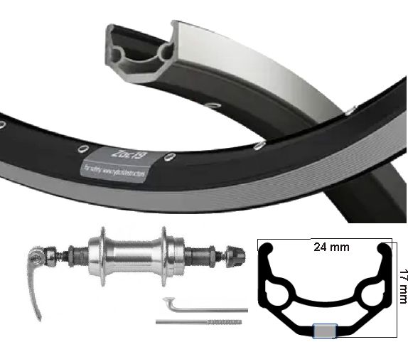 KGS Hinterrad 28 Zoll (622) ZAC 19 Schwarz Freilaufausfälle