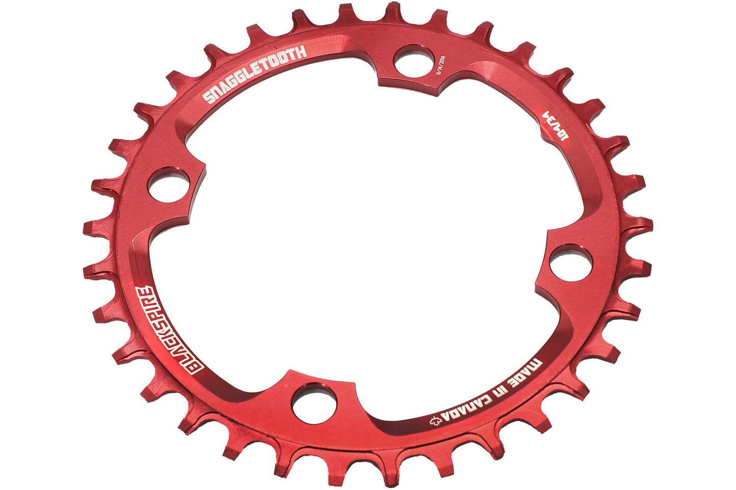 Schwarzgepressig - Ketten -Top Snoggletooth 104 34 Rot