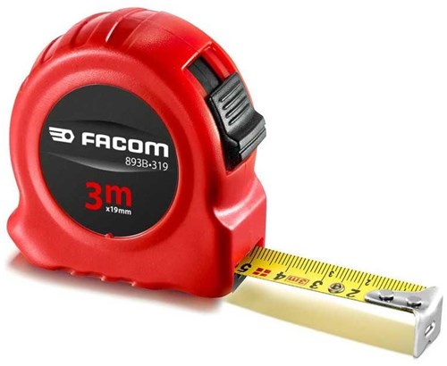 FACOM-Maßband, 3 m, 19 mm, doppelseitig, mit ABS-Gehäuse