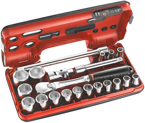 Facom Comp Box 1 2''6-seitig mit Ratsche mit Staubschutz. Kopf
