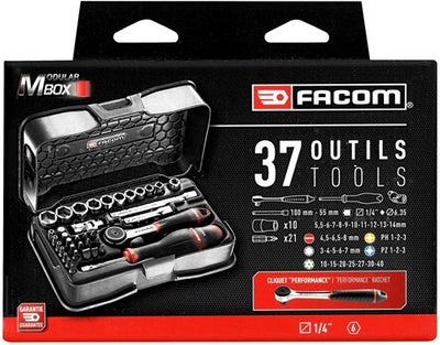 FACOM-Steckdose 1 4 6-seitig festziehen und abschrauben.
