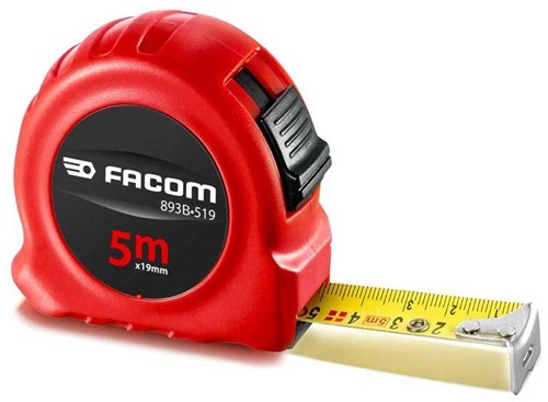 FACOM-Maßband, 5 m, 19 mm, doppelseitig, mit ABS-Gehäuse