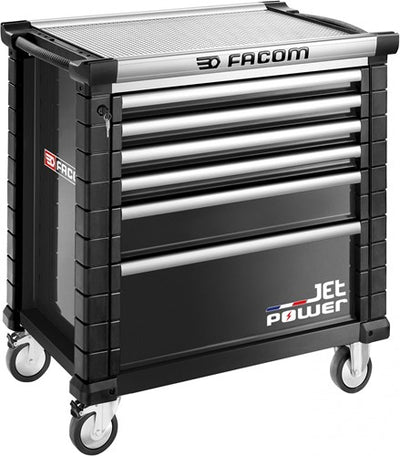 FACOM Jet Werkzeugwagen 6 Schubladen M4 mit Power-Schublade schwarz – jet.6nm4apower