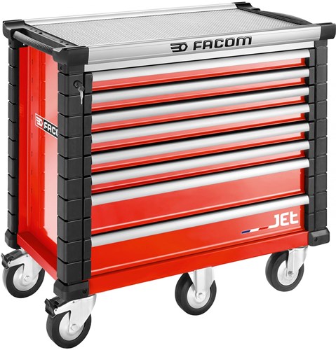 FACOM Jet Werkzeugwagen 8 Schubladen M5 Rot - Jet.8m5a - Jet.8m5a