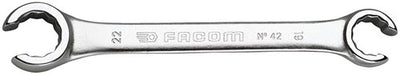 FACOM offener Ringschlüssel, 15° gebogen 19x22 mm L220mm - 42,19x22