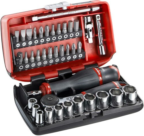 Facom Compact 1 4 Steckschlüsselsatz 6-seitig 5,5–14 mm