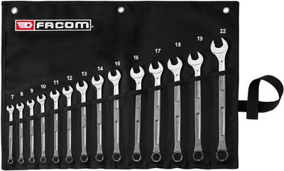Facom-Komposition aus 14 OGV Grip XL-Kombinationsschlüsseln in einem Kit – 441.jv14grppb