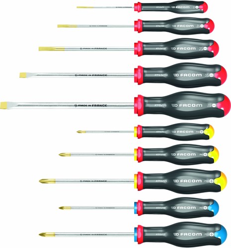 FACOM Schraubendreher-Set Protwist 10-teilig