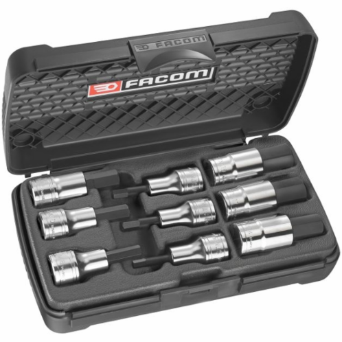 FACOM-Set mit 9 Schraubendreher-Einsätzen, 6-seitig, 1 2