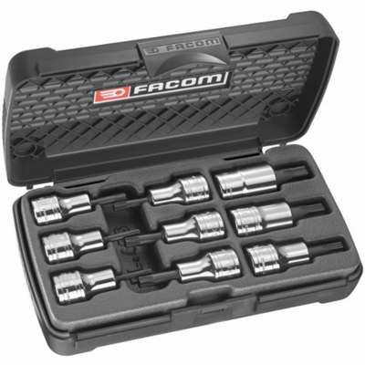 FACOM-Satz mit 9 Schraubendrehereinsätzen Torx 1 2