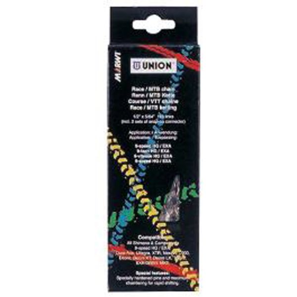 BF1001A Ketting Union 810 1 2x1 32x116 - Fahrradkette 116 Links - Schwarz