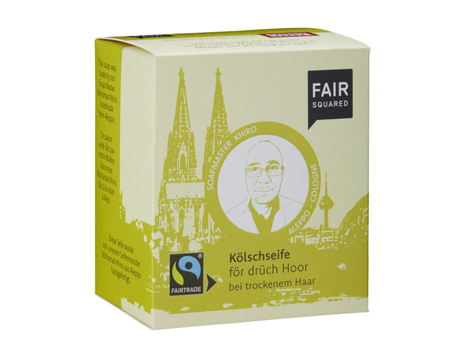 Faire quadratische Shampoo Bar trockenes Haar Bier