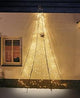 Fairybell Wand 240 LEDs warmweiß 4m hoch - 5534962