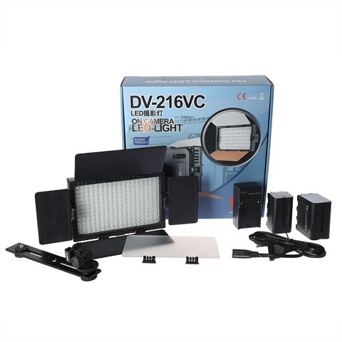 Falcon Eyes Bi-Color LED-Lampe Set dimmbare DV-216VC-K2 inkl