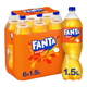 Fanta orangefarbener Verschluss (6x 1,5 Liter)
