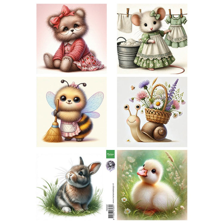 Marianne Design • Ausschneidebogen süße Tiere von fairybells
