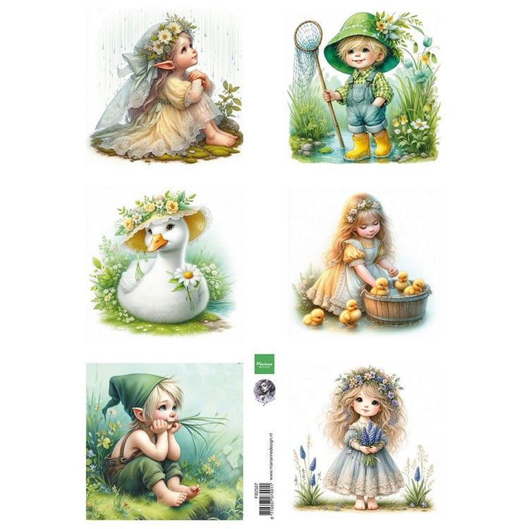 Marianne Design • Einzelbettlaken „Cosy Spring“ von Fairybells