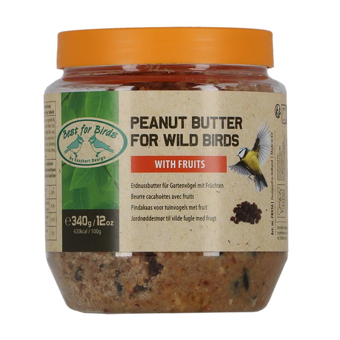 Esschert Design Vogel-Erdnussbutter mit Früchten