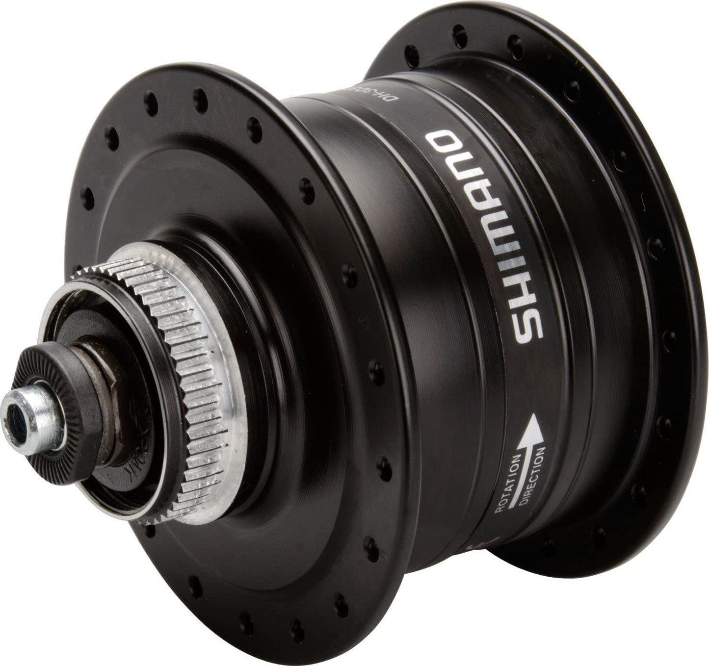Shimano DH-3D37-QR Hub Dynamo 32G Drop out Disc 6v 3 Watt Schwarz