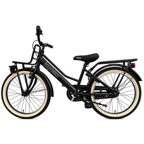 Kyoso Kinderfahrrad Blossom Classic 20 Zoll mit Bremsnabe – mattschwarz rosa