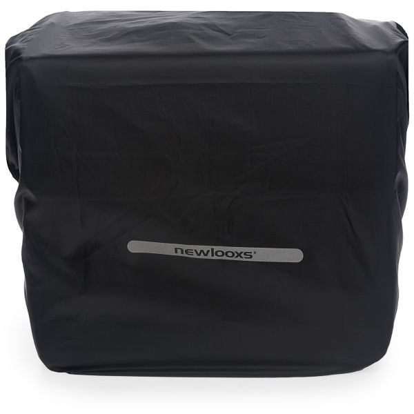 Neu Looxs Rain Cover Double - schwarz wasserdicht Polyester Fahrradtasche - Reflexion - 40x97 cm