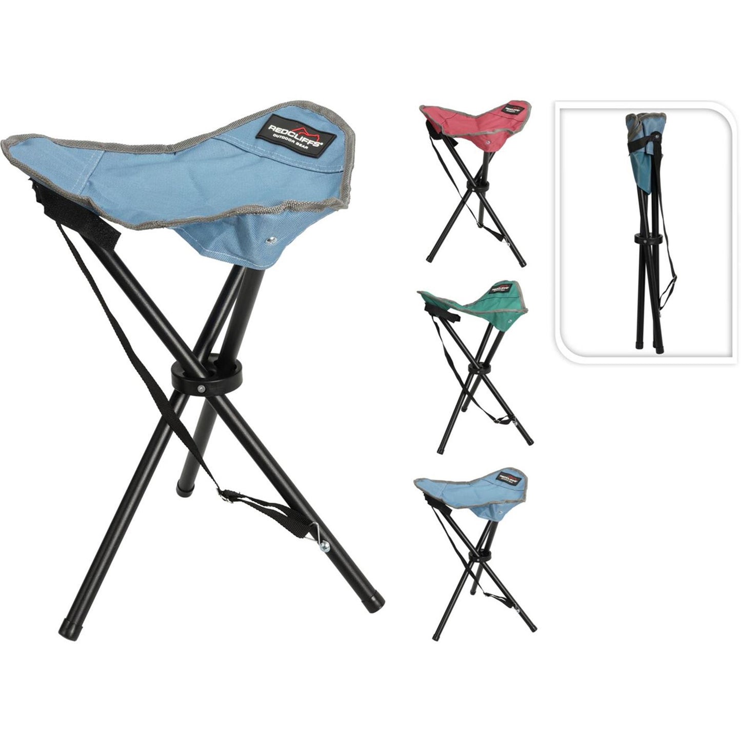 Redcliffs Klapphocker Metall 3 Achsen. Farbe