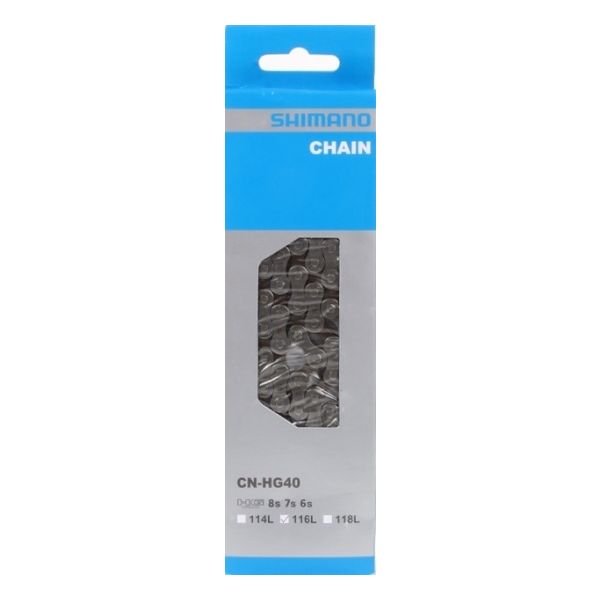 Shimano HG40 Kette 6 7 8v 116 Glieder - Grau