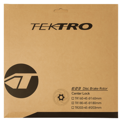 Tectro Bremsscheibe TR180-45 Ø180X2,3 mm Centerlock Silber