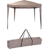 Partyzelt faltbar 300xh250cm taupe - afbeelding 1