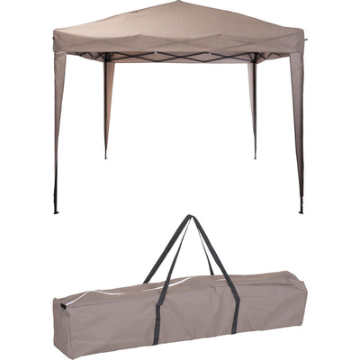 Partyzelt faltbar 300xh250cm taupe