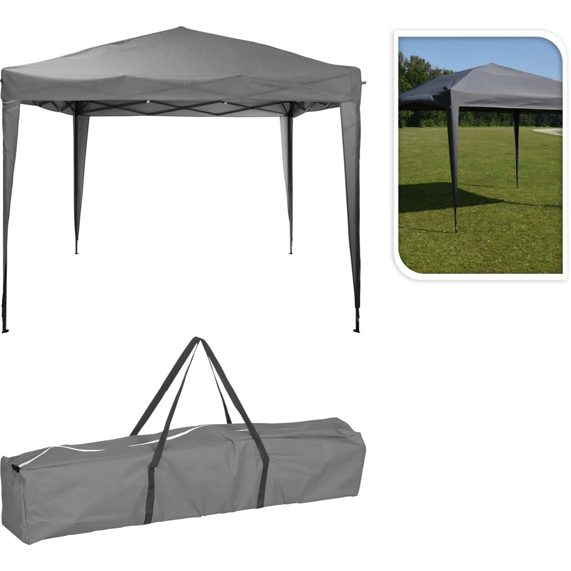 Partyzelt faltbar 300xh250cm grau