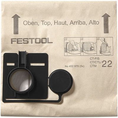Festool Zubehör Filtertüten CTL 22 (5x) | 452970