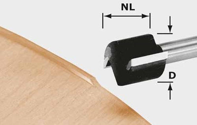 Festool Zubehör Kantenfräser HW HW D 19 16 S8 OFK 700 - 491666