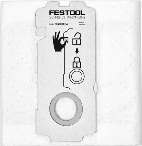 Festool Filterbeutel sc-fis-ct mini midi-2 5 ct15
