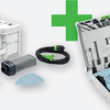 Festool DTS 400 Req GR-Sys P Deltaschleifer | Systainer 3 - 578208 gefüllt mit Granat-Schleifpapier