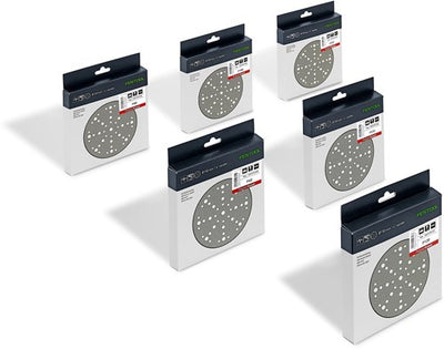 Festool STF D150 48 Grad Schleifscheiben-Set | 6-teilig | Granulat p60 80 120 180 220 320 - 578166