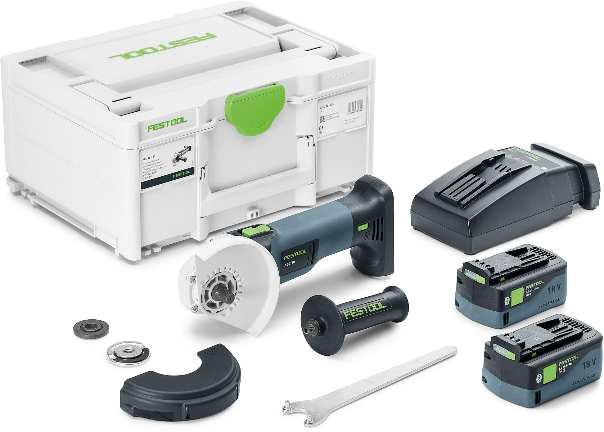 Festool AGC 18-125 5.0 ebi-plus Akku-Winkelschleifer | inklusive leistungsstarkem Akku – 578368