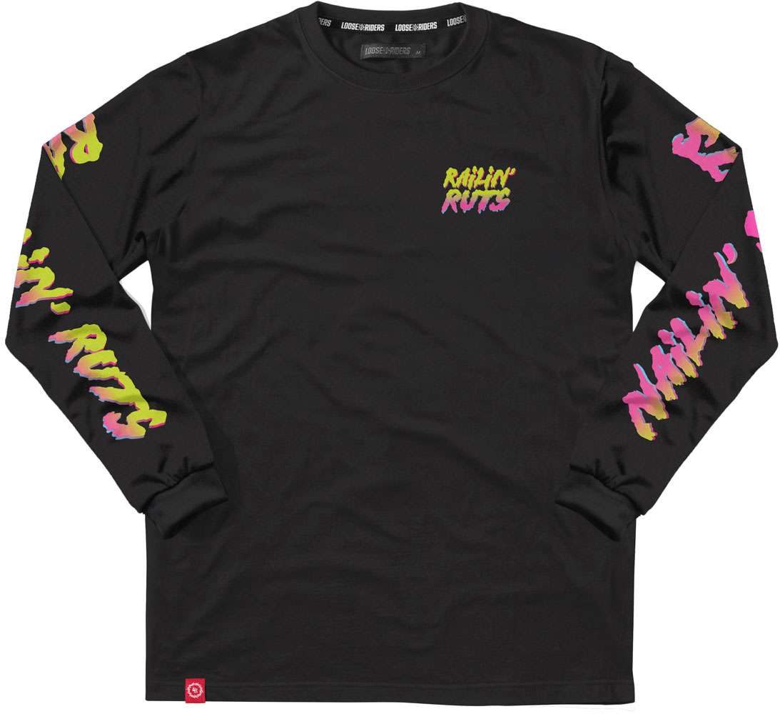 Loose Riders Railin' Ruts – technisches Langarmshirt