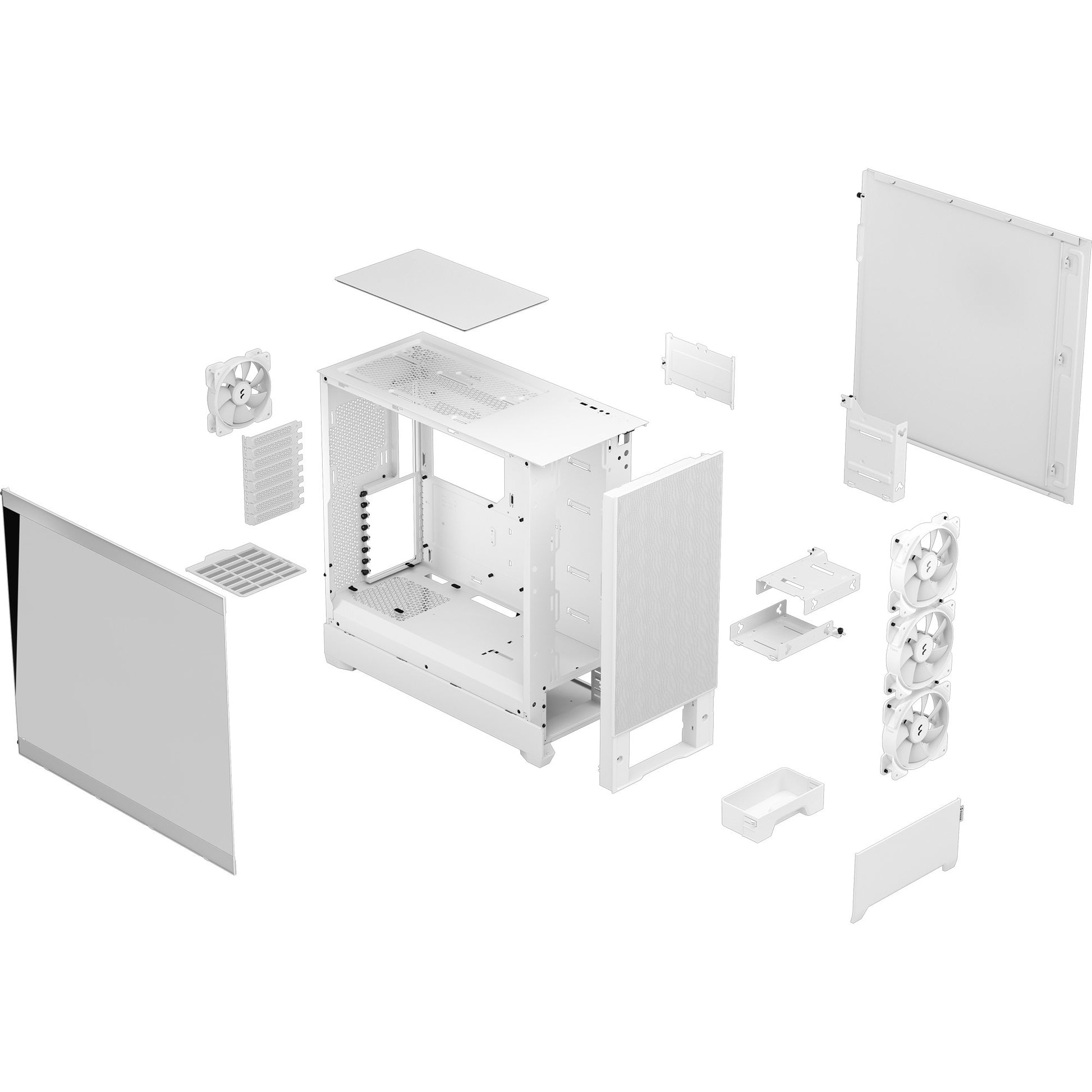 Fraktales Design Pop XL Air RGB Weiß TG Clear Tint