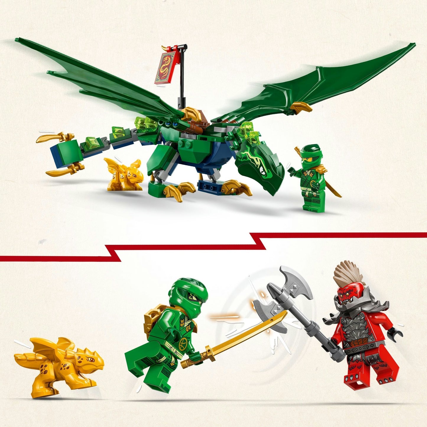 Lego Lego Ninjago 71829 Lloyds Green Forest Drache
