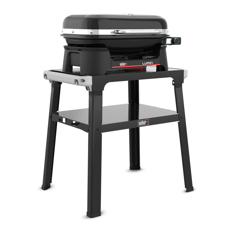 Weber Lumin Compact Outdoor-Elektrogrill mit Sockel (schwarz, 4 bis 6 Personen, Grillfläche 1561 cm²)