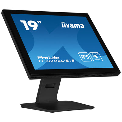 Iiyama Prolite T1932MSC-B2S 19 Touchscreen-Monitor (schwarz, VGA, HDMI, Display-Port, Audio, Touchscreen)