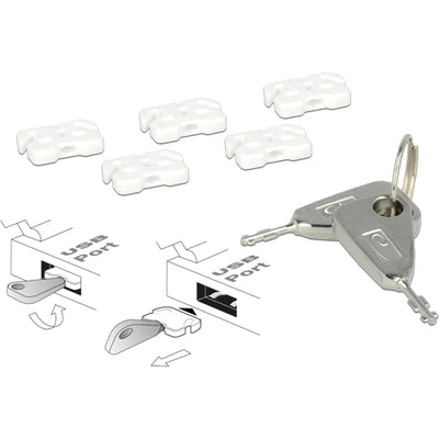 Delock USB-Portblocker für USB-A-Frau