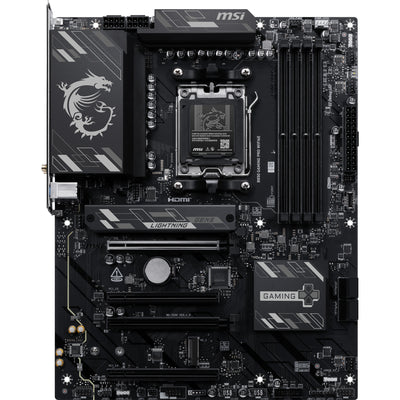 MSI B850 Gaming Pro WiFi 6E Sockel AM5 Motherboard (Schwarz, RAID, 2,5 GB-LAN, WiFi 6E, BT, Sound, ATX)