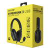 Hator Hyperpunk 3 USB Over-Ear-Gaming-Headset (schwarz, virtueller 7.1-Surround-Sound, USB-A USB-C Bluetooth)