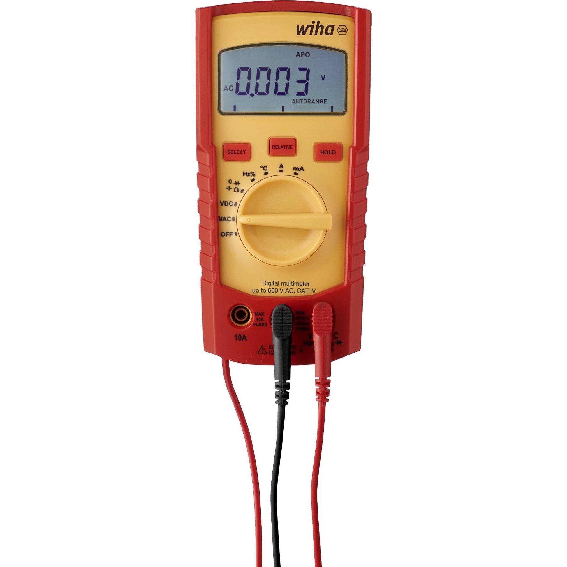 WIHA Digital Multimeter bis zu 600 V AC, Katze IV