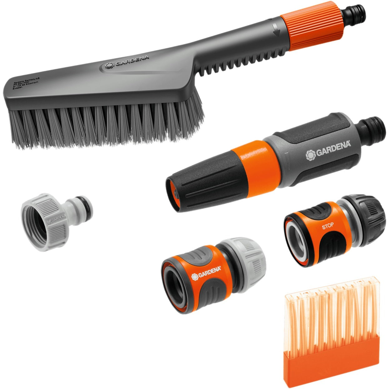 Gardena Clean System Cleaning Set mit weicher Brust, Soop