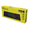 Hator Skyfall kabelgebunden, Gaming-Tastatur (schwarz, US-Layout, Hator Aurum Sterling, 65 %, RGB, Double Shot Abs, Hot-Swap)